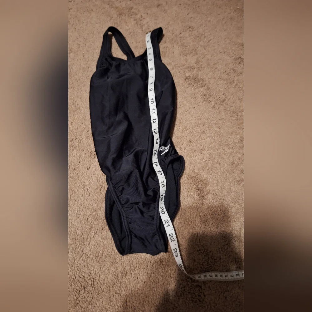 NWT/ SPEEDO / SOLID SUPER PROBACK Onepiece  PROLT / BLACK  SIZE 12/28 yo…